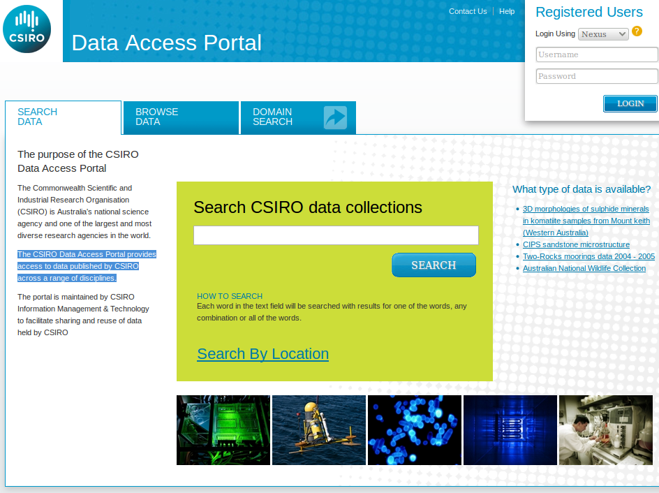 CSIRO Data Access portal